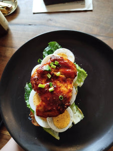 s. Spicy Chicken & Boiled Egg on Sourdough