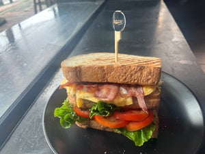 o. bacon scramble whole wheat toast